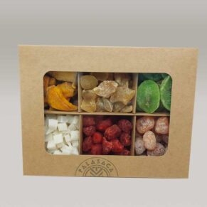 Caja de selección de frutas deshidratadas -Palasaca Ezcaray