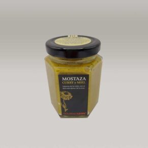 Mostaza de curry y miel 160 ml-Palasaca Ezcaray